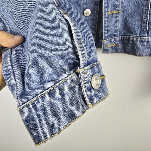 NWOT Hudson Women’s Classic Medium Wash Denim Jean Jacket Size L/XL - Picture 10 of 15